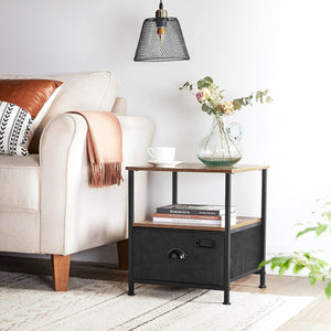 Nightstand with Fabric Drawer - Karrari