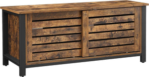 Industrial TV Stand with Sliding Doors - Karrari