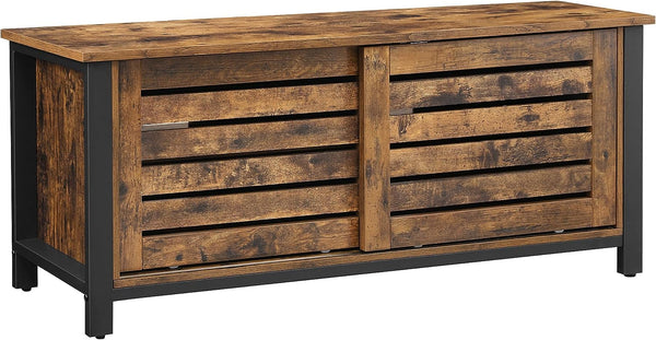Industrial TV Stand with Sliding Doors - Karrari