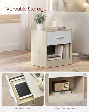 2-Piece Bedside Table Set