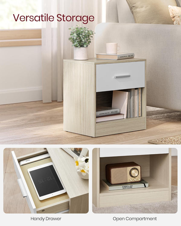 2-Piece Bedside Table Set