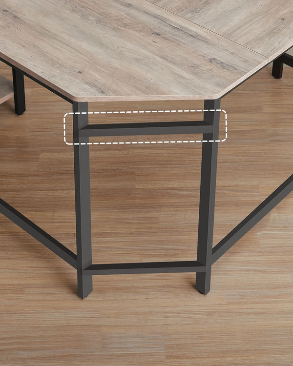 L-Shaped Corner Gaming Desk with Storage Shelves - Karrari