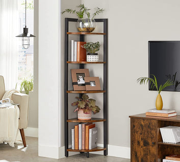 5-Tier Corner Shelf, Multipurpose Storage Shelf, Plant Stand