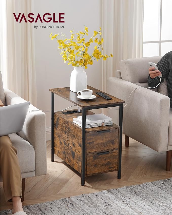 Side table with power sales