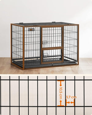 Heavy-Duty XXL Metal Dog Crate - Removable Tray - Karrari