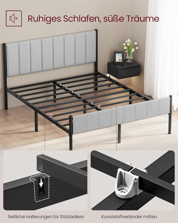 Double Metal Bed Frame (160 x 200 cm) - Karrari