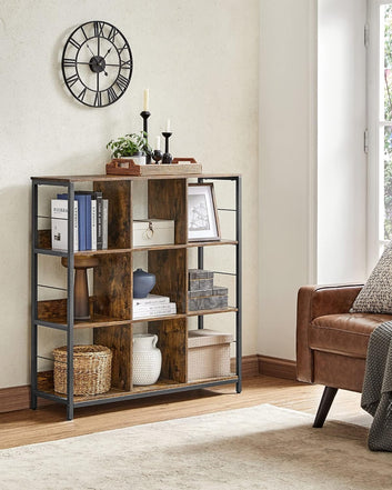 Bookcase, Bookshelf, Ladder Shelf 3-Tier, Display Storage Rack Shelf