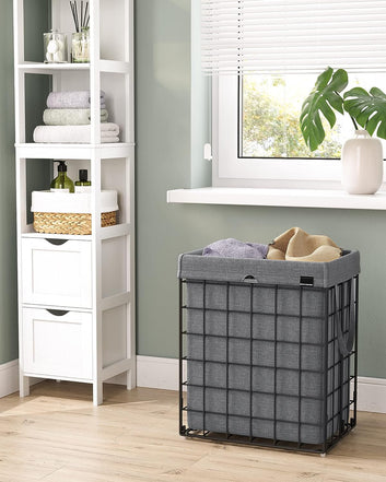 Laundry Hamper, 23.8 Gal (90L) Laundry Basket, Collapsible Clothes Hamper