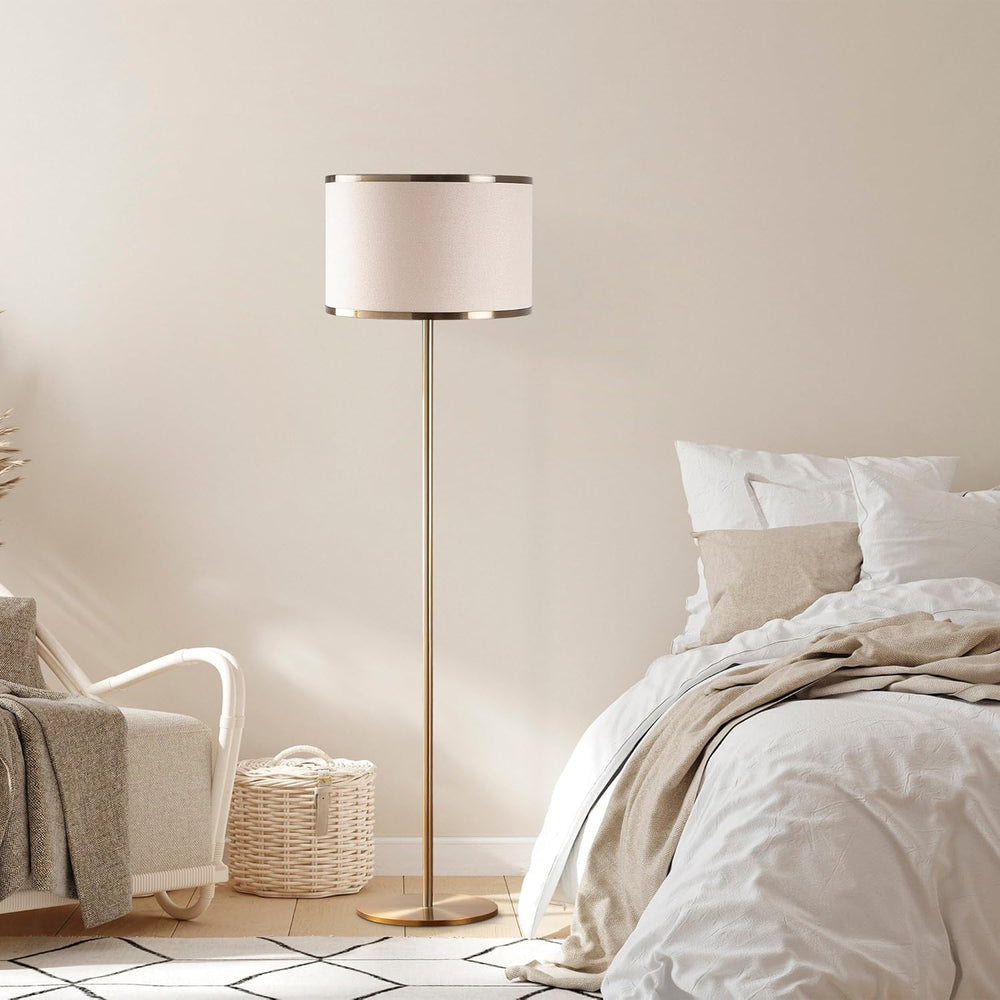 Modern Floor Lamp in Gold-coloured Metal (156cm) - Karrari