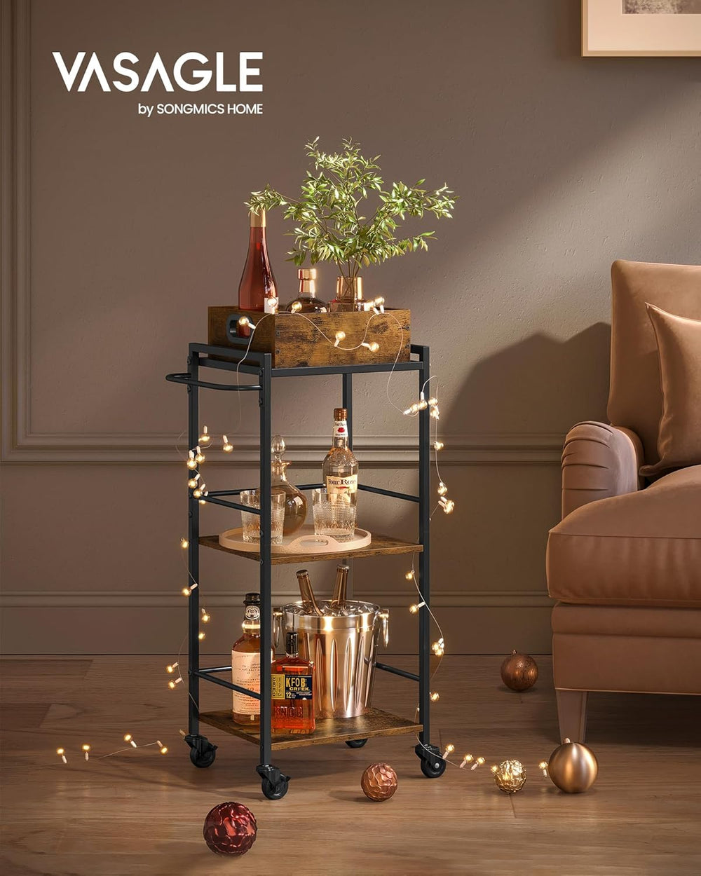 Kitchen Trolley with Removable Tray - Karrari