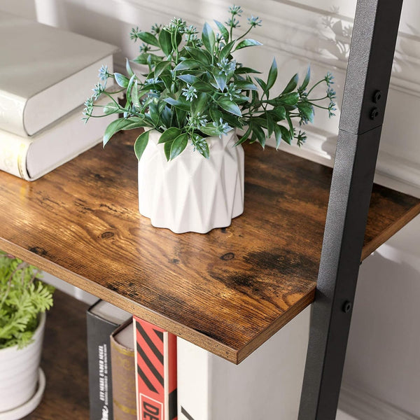 5-Tier Industrial Ladder Bookcase - Karrari