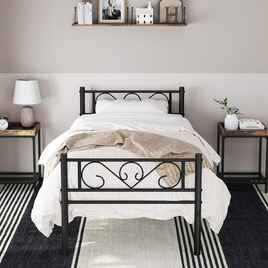 Single Bed Frame Metal Bed Frame Fits 190 x 90 cm Mattress