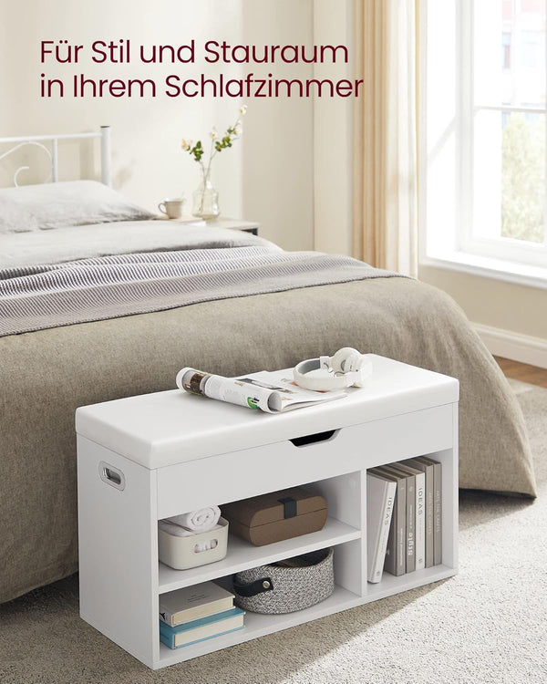 Padded Shoe Storage Bench