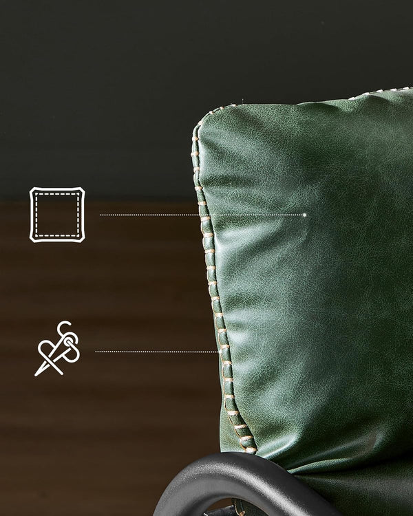 Mid-Century Chair with Armrests - Forest Green - Karrari