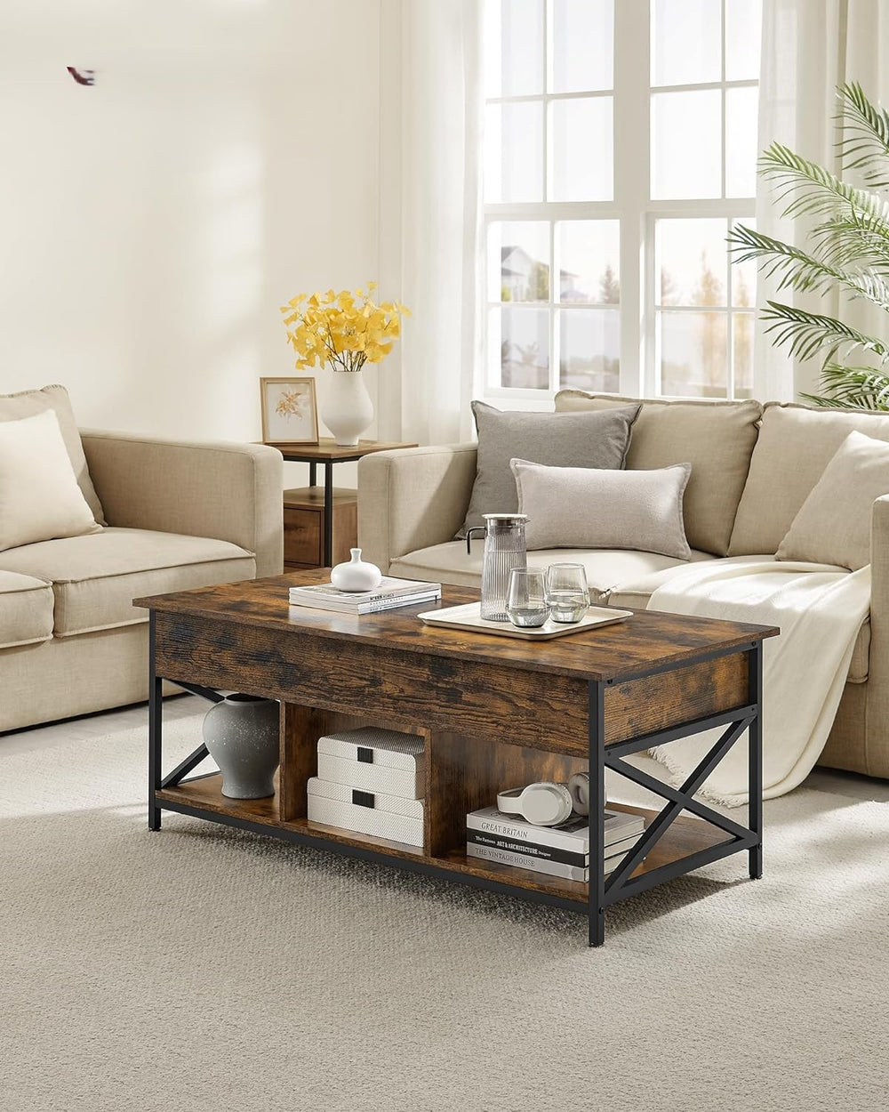 Lift-Top Coffee Table with Storage - Karrari