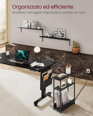 Side Table - Charging Port & Shelves - Karrari