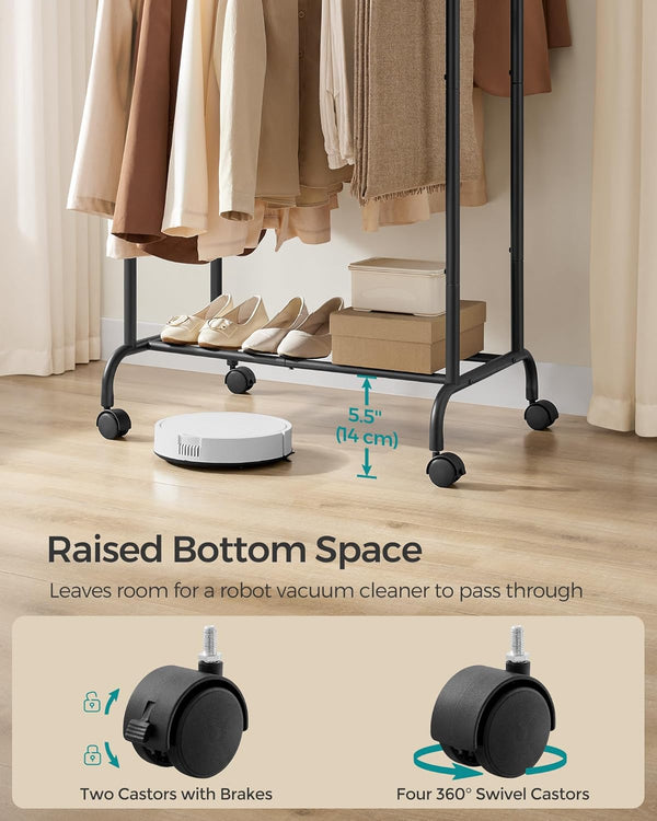 Adjustable Heavy-Duty Clothes Rack