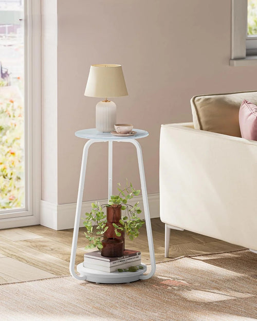 2-Tier Glass Bedside Table - Karrari