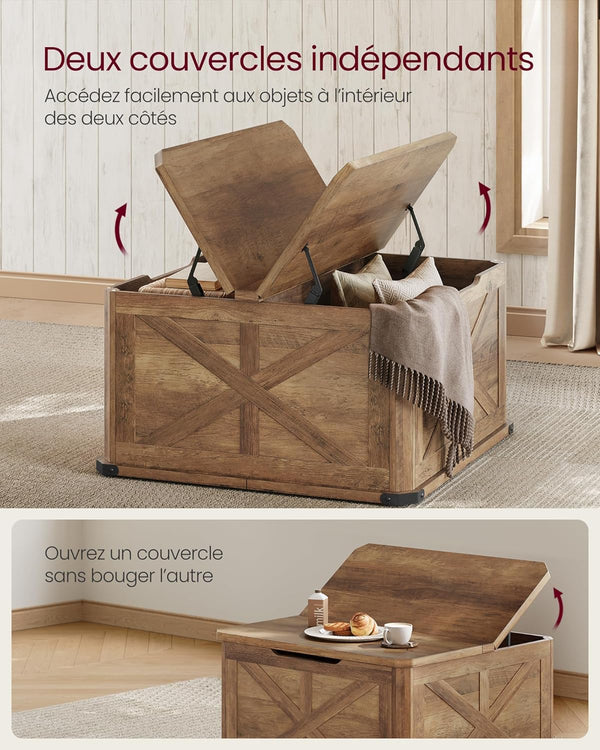 Square Coffee Table with Lids - Karrari