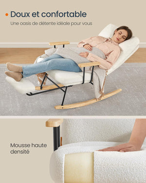 Rocking Chair with 4 Position Adjustable Backrest - Karrari