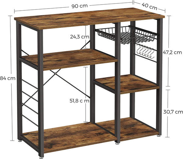 Baker's Rack with Multifunctional Storage - Karrari