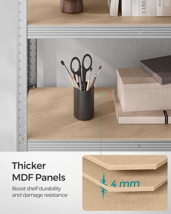 5-Tier Garage Shelving - Durable Steel, Easy Assembly (50x100x200cm) - Karrari