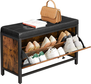 Industrial Shoe Bench with Padded Seat - Karrari