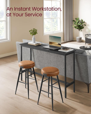 Industrial Bar Table with Steel Frame - Karrari