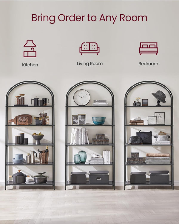 5-Tier Tempered Glass Standing Shelf - Karrari