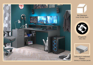 “Gamer” Corner Desk Combination - Karrari
