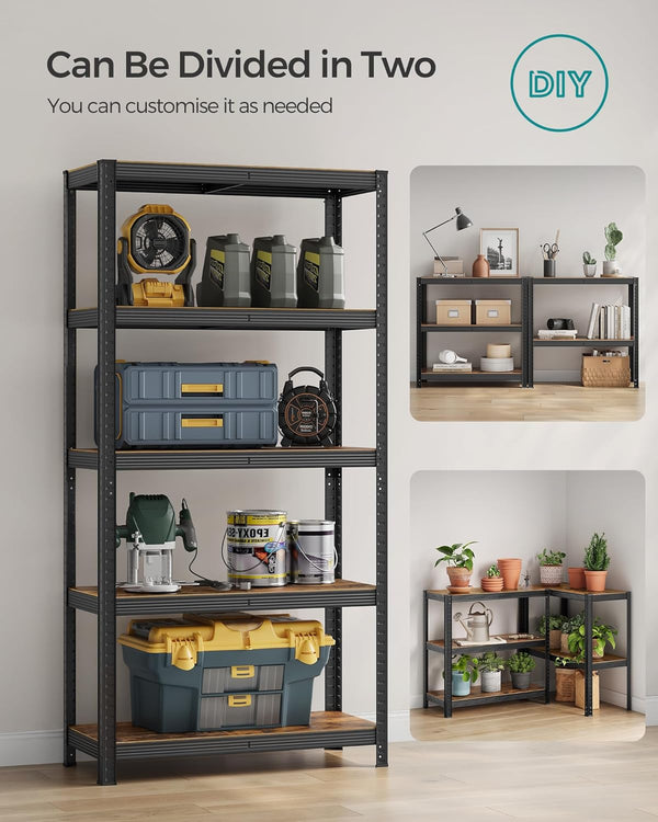 Industrial Shelving Unit – Adjustable Storage Rack (40x90x180 cm) - Karrari