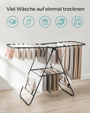 Folding Clothes Drying Rack – Multifunctional Airer - Karrari