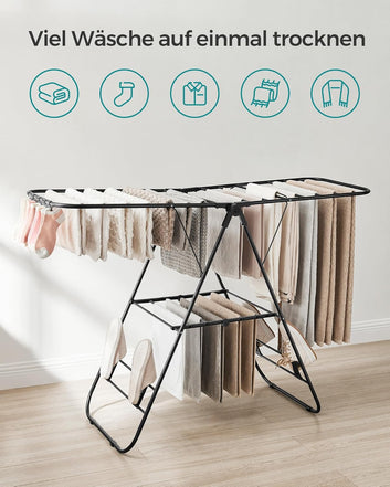 Clothes Airer, Foldable Clothes Drying Rack