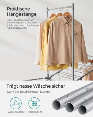 Foldable Clothes Drying Rack – 2 Levels, 24 Rails - Karrari