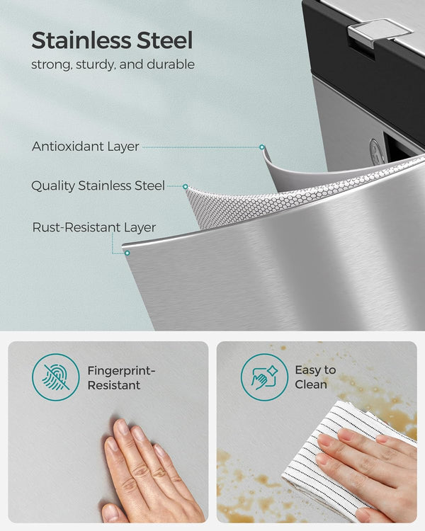 3-Compartment Kitchen Bin (2×17L + 26L) - Karrari