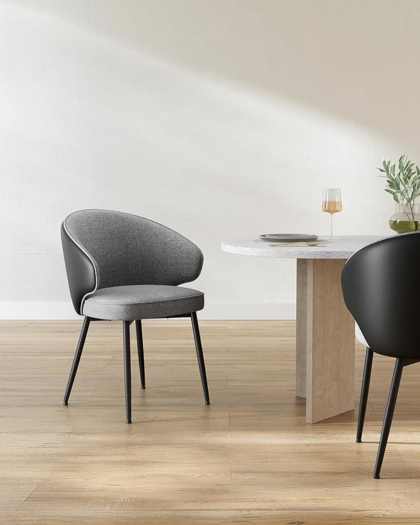 Grey Upholstered Dining Chairs (set of 2) - Karrari