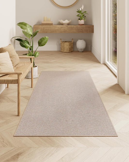 Area Rug, 80 x 150 cm, Machine Washable, Camel Brown