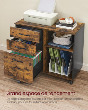 Industrial Office Storage Cabinet on Wheels