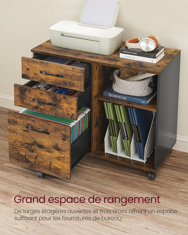Industrial Office Storage Cabinet on Wheels