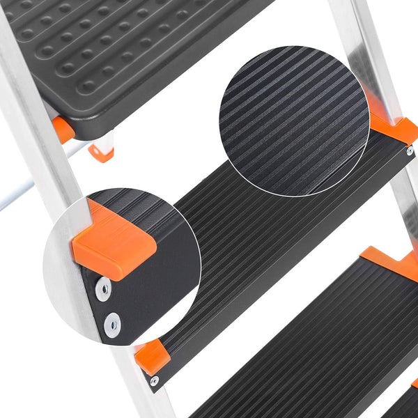 4-Step Aluminium Ladder (150kg, Non-Slip) - Karrari