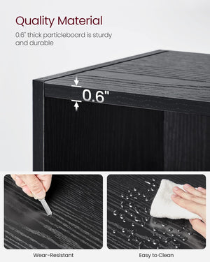 6-Tier Bookshelf with Open Storage