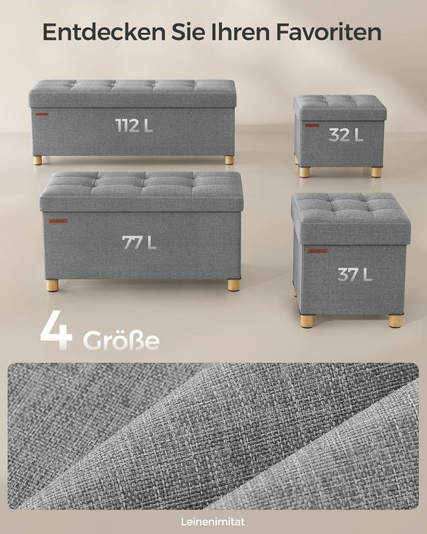 Folding Bean Bag Storage Stool - Karrari