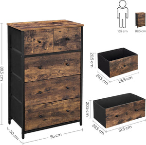 5-Drawer Fabric Storage Cabinet - Karrari