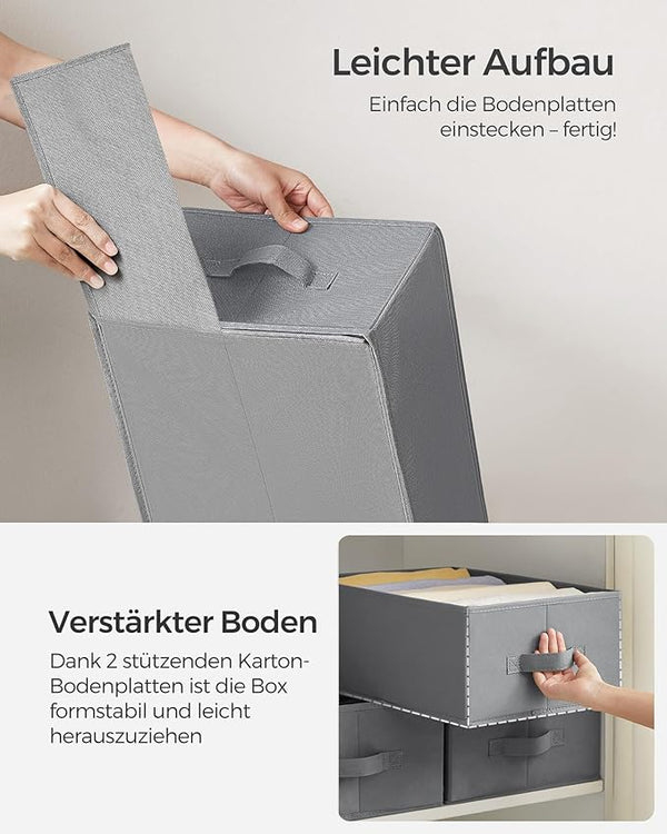 Set of 4 Wardrobe Drawer Organisers - 6 Compartments - Karrari