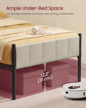 Single Metal Bed Frame (90x190cm)