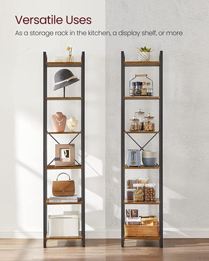 6-Tier Bookcase & Storage Shelf - Karrari