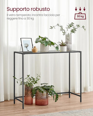 Modern Black Console Table - Karrari