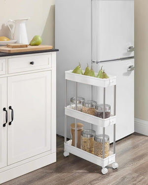 3-Tier Rolling Storage Cart with Wheels