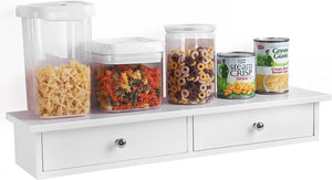Wall Shelf with 2 Drawers – Gloss Finish - Karrari