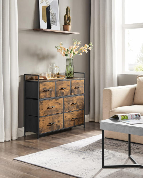 Bedroom Cabinet with 7 Fabric Drawers - Karrari